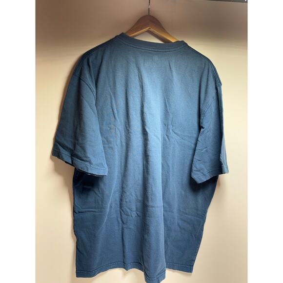 Carhartt Men’s Short Sleeve Henley T Shirt Blue Sz XL Original Fit Workwear - Picture 8 of 8